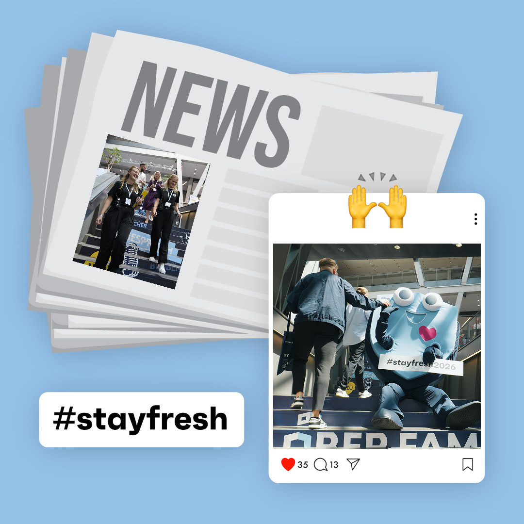 Headerbild mit Zeitung und Fotos der Stay Fresh 2026